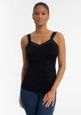 Jr Lace Cami - Black Tank Top