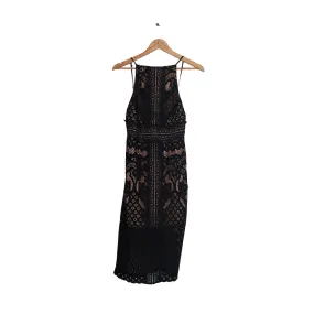 Keepsake Black Lace Sleeveless Dress | Like New |