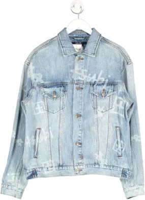 Ksubi Blue Oh G Acid Trip Denim Jacket UK S