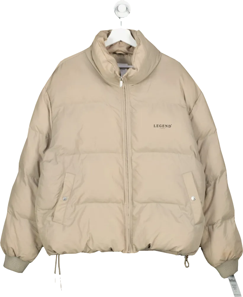 Legend Beige Puffer Jacket UK L