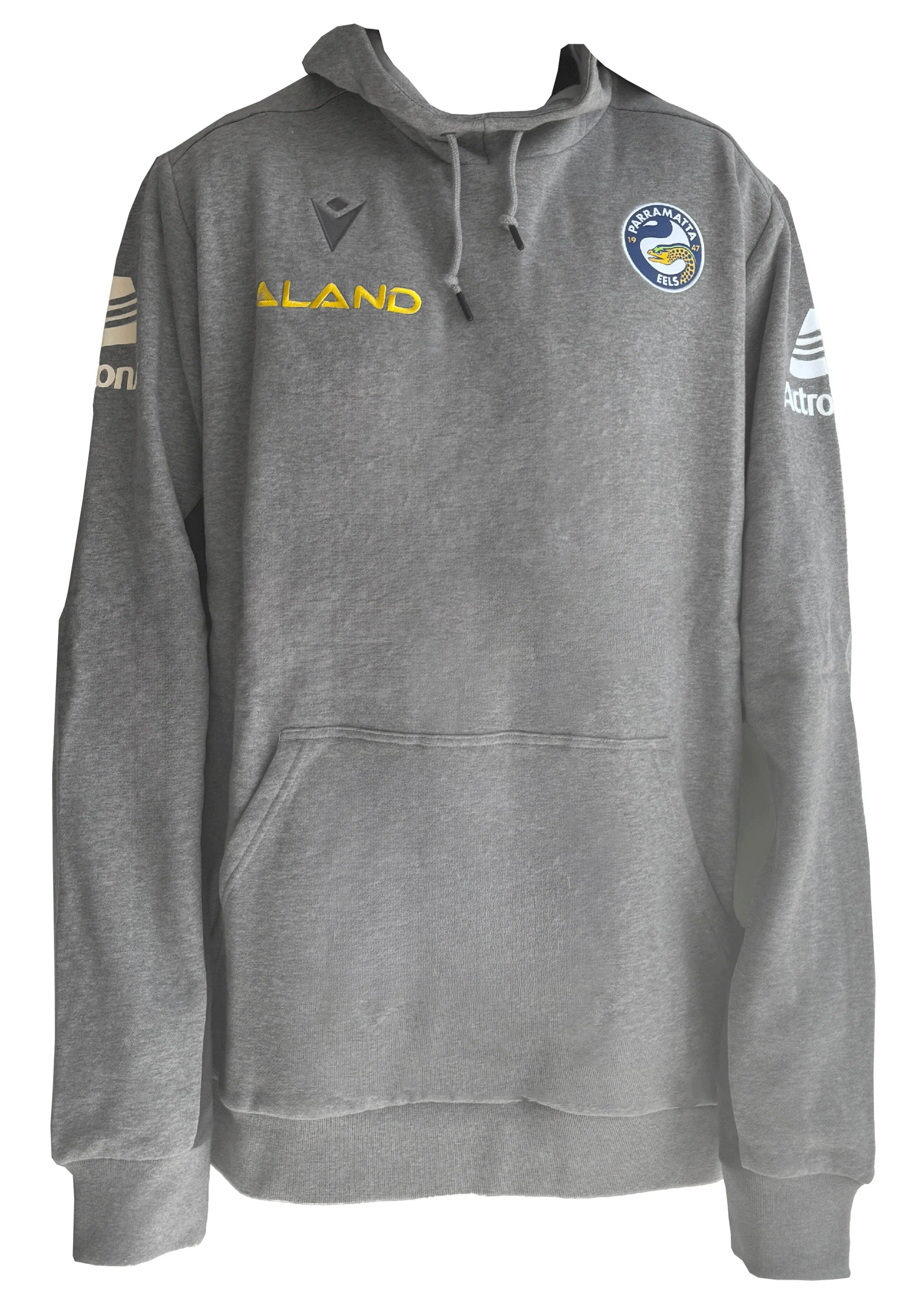 Macron Mens Paramatta Eels Travel Sweat Hoodie <BR> 58565660