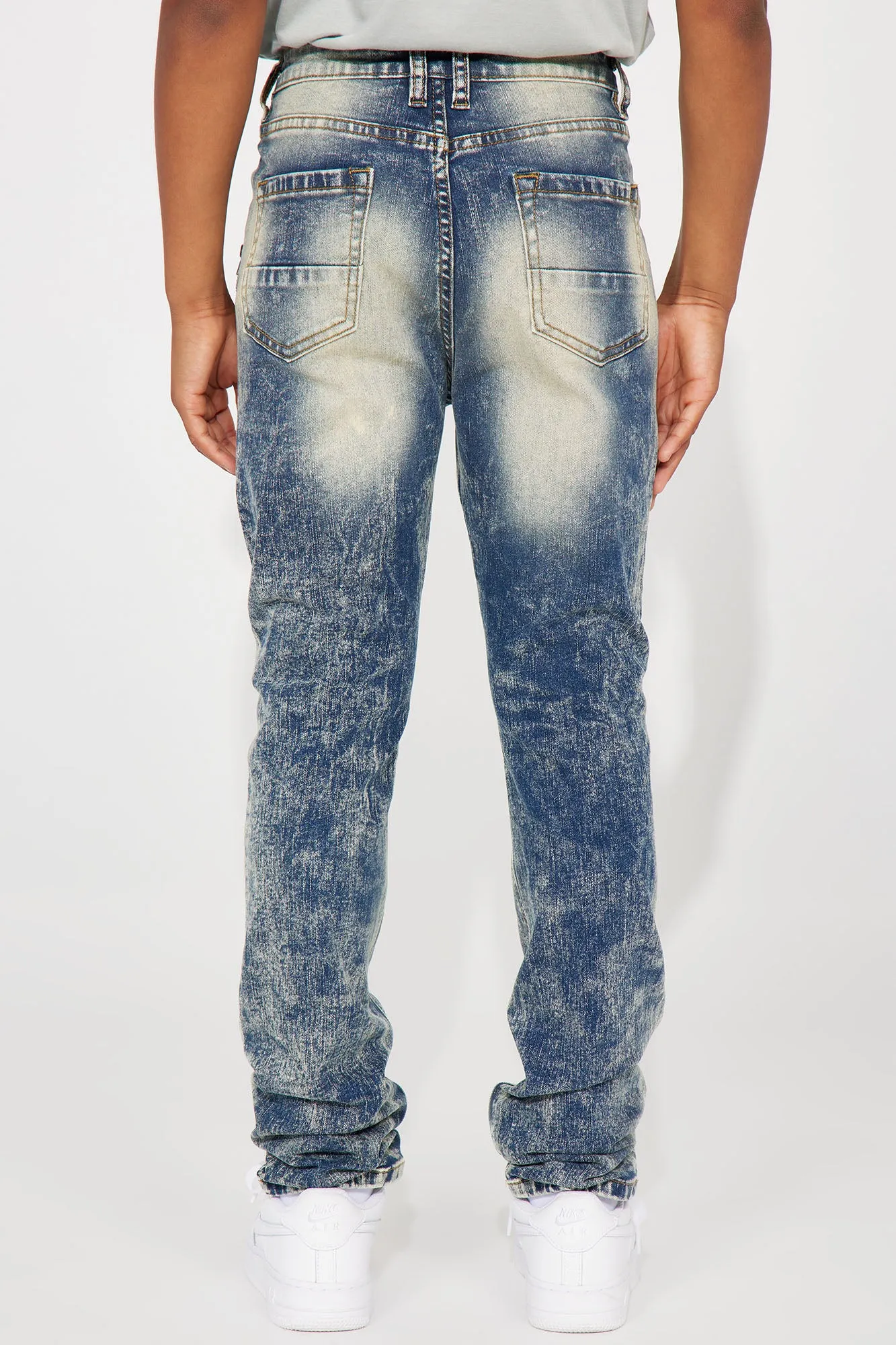 Mini Hide Away Distressed Skinny Jean - Indigo