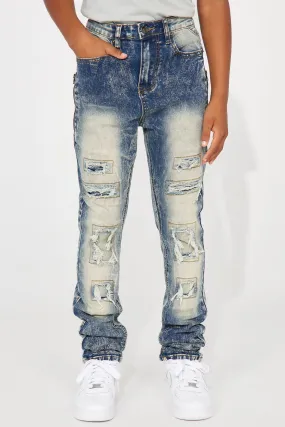 Mini Hide Away Distressed Skinny Jean - Indigo