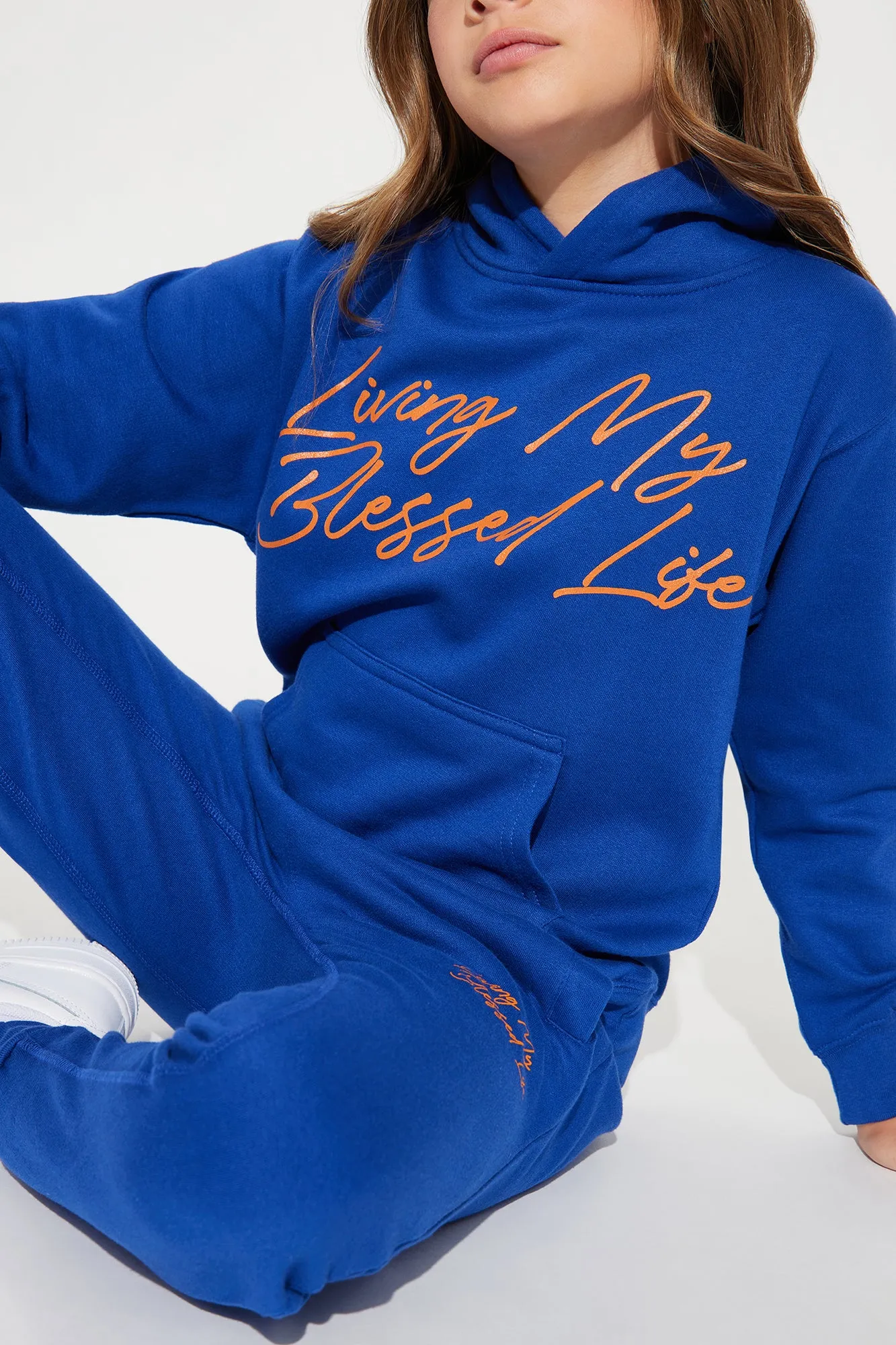 Mini Living My Blessed Life Hoodie - Royal