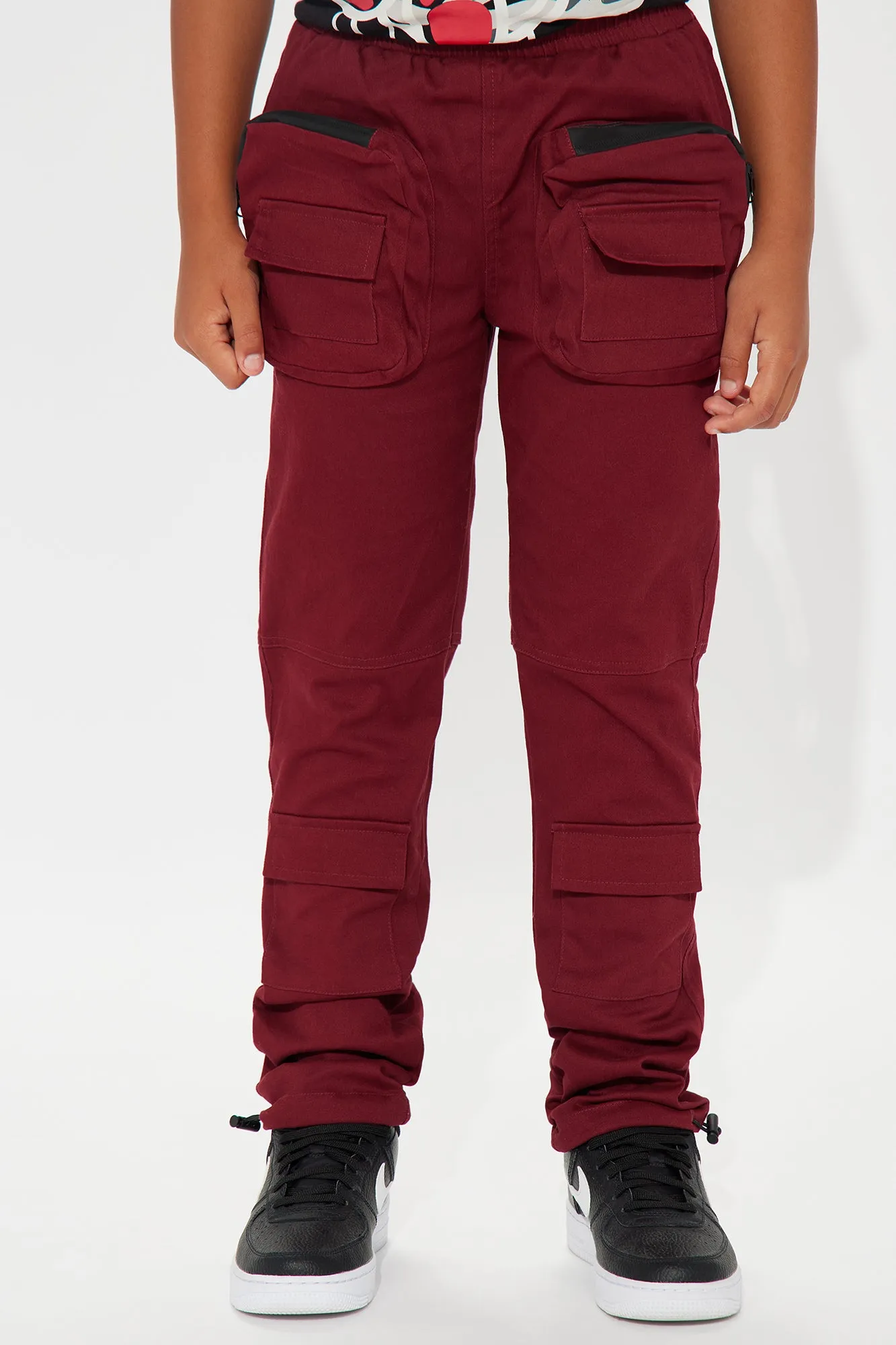 Mini Whole Lotta Ice Cargo Pants - Burgundy