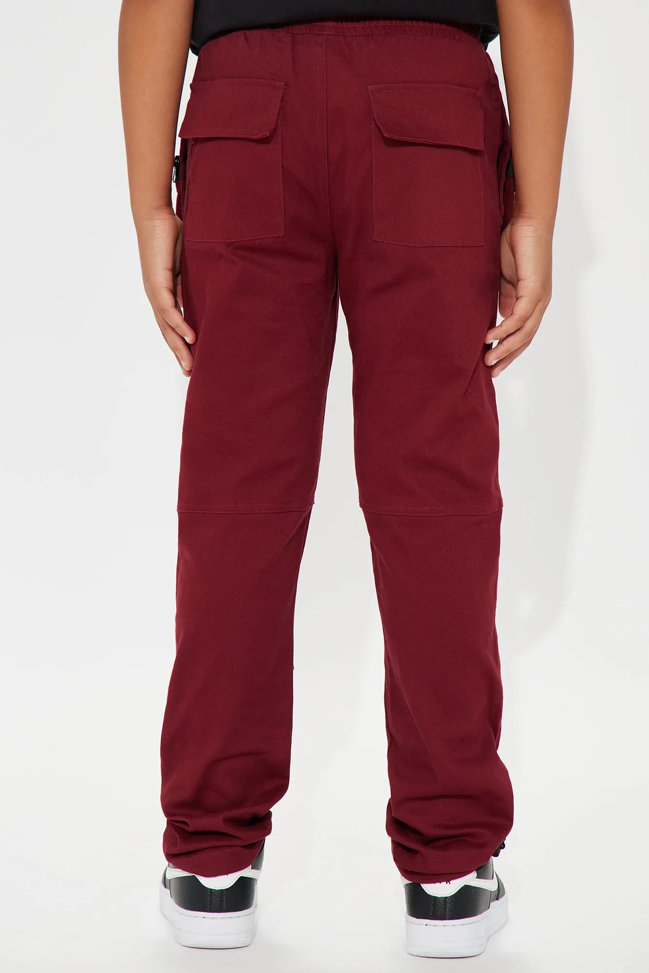 Mini Whole Lotta Ice Cargo Pants - Burgundy