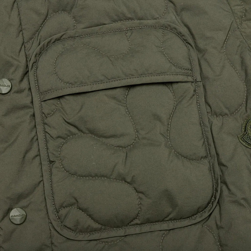 Moncler Genius x Salehe Bembury Padded Shirt - Dark Green