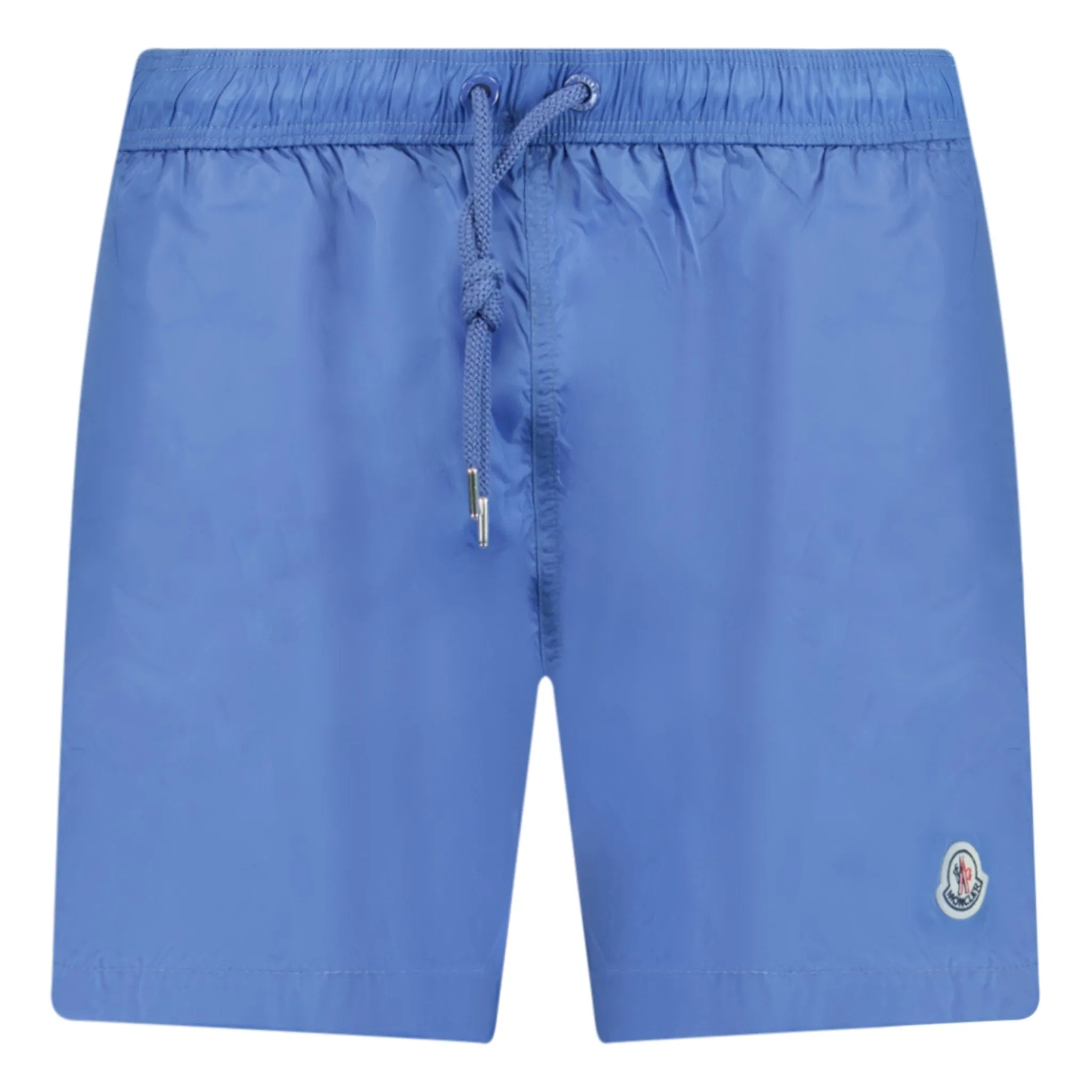 MONCLER LOGO SWIM SHORTS BLUE