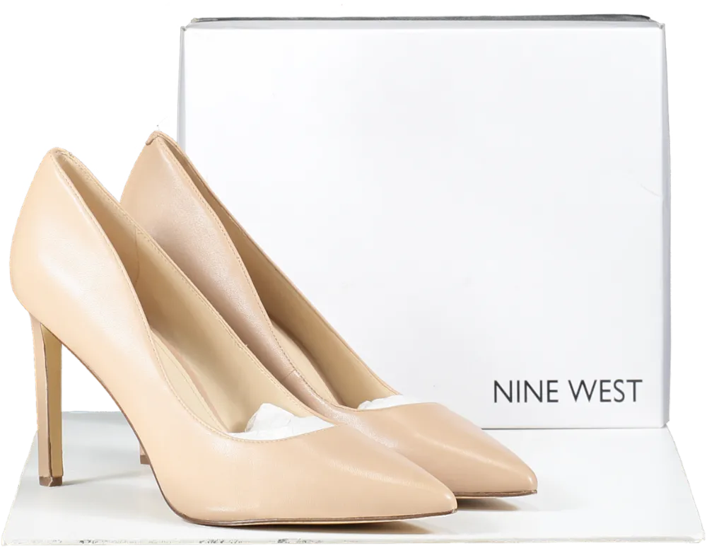 nine west Nude Patent High Heeled Court Shoes BNIB UK 10 EU 43