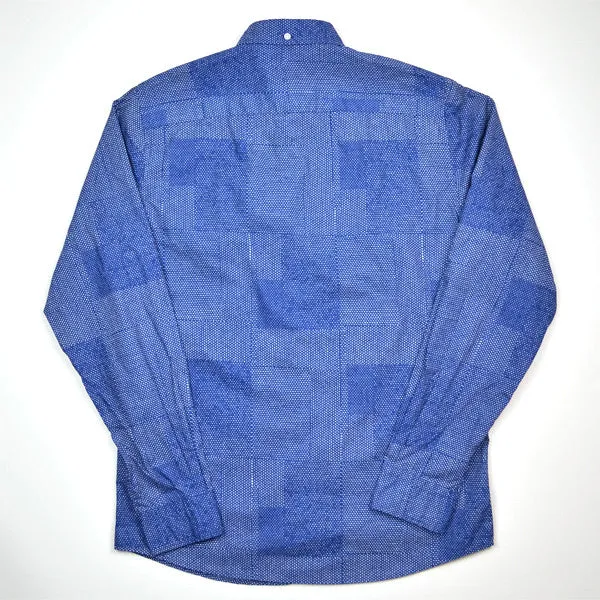 Norse Projects - Anton Dot Collage Shirt - Bristol Blue