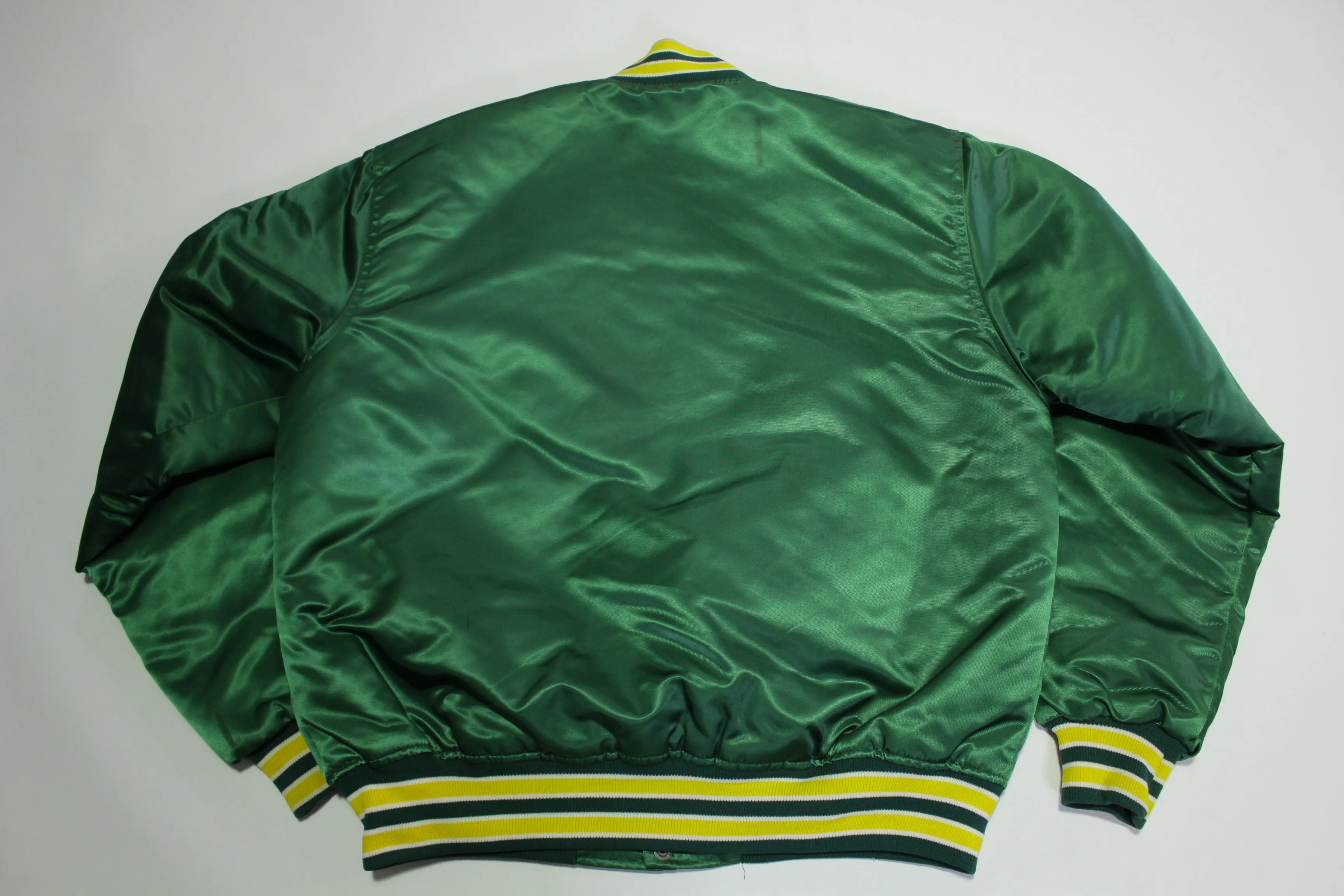 Oakland Athletics Vintage 80's Satin Starter Made in USA Quilt Lined MLB Jacket