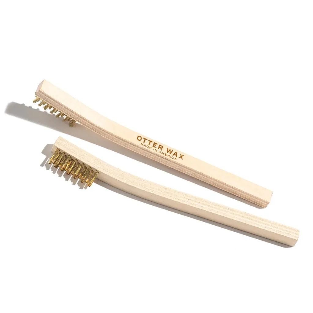 Otter Wax Brass Scrub Brush