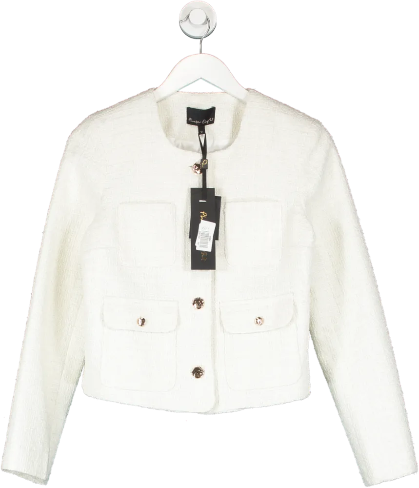 Phase Eight Cream Ripley Tweed Jacket UK 8