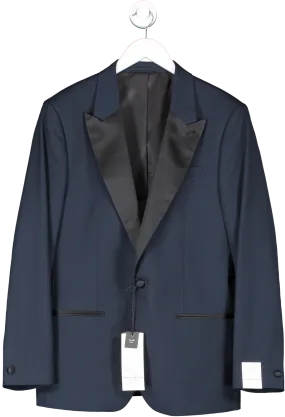 River Island Blue Slim Fit Tuxedo Jacket BNWT UK 42" CHEST