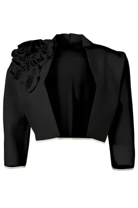 Ruffle Bolero - Black