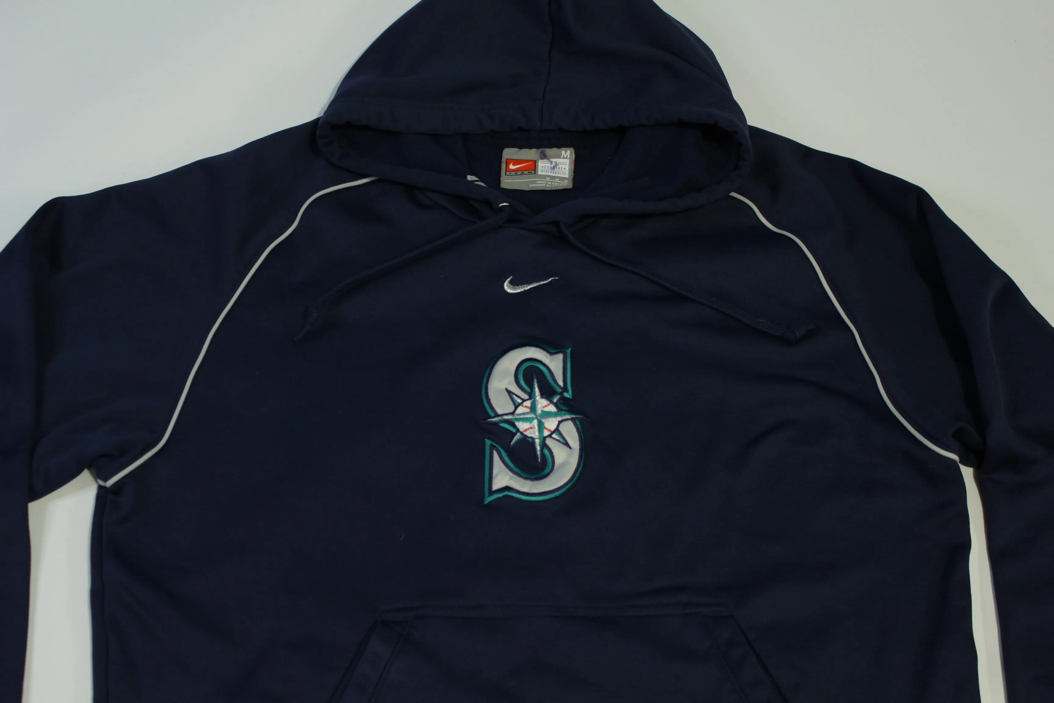 Seattle Mariners Team Nike Center Check Swoosh Pullover Hoodie Sweatshirt