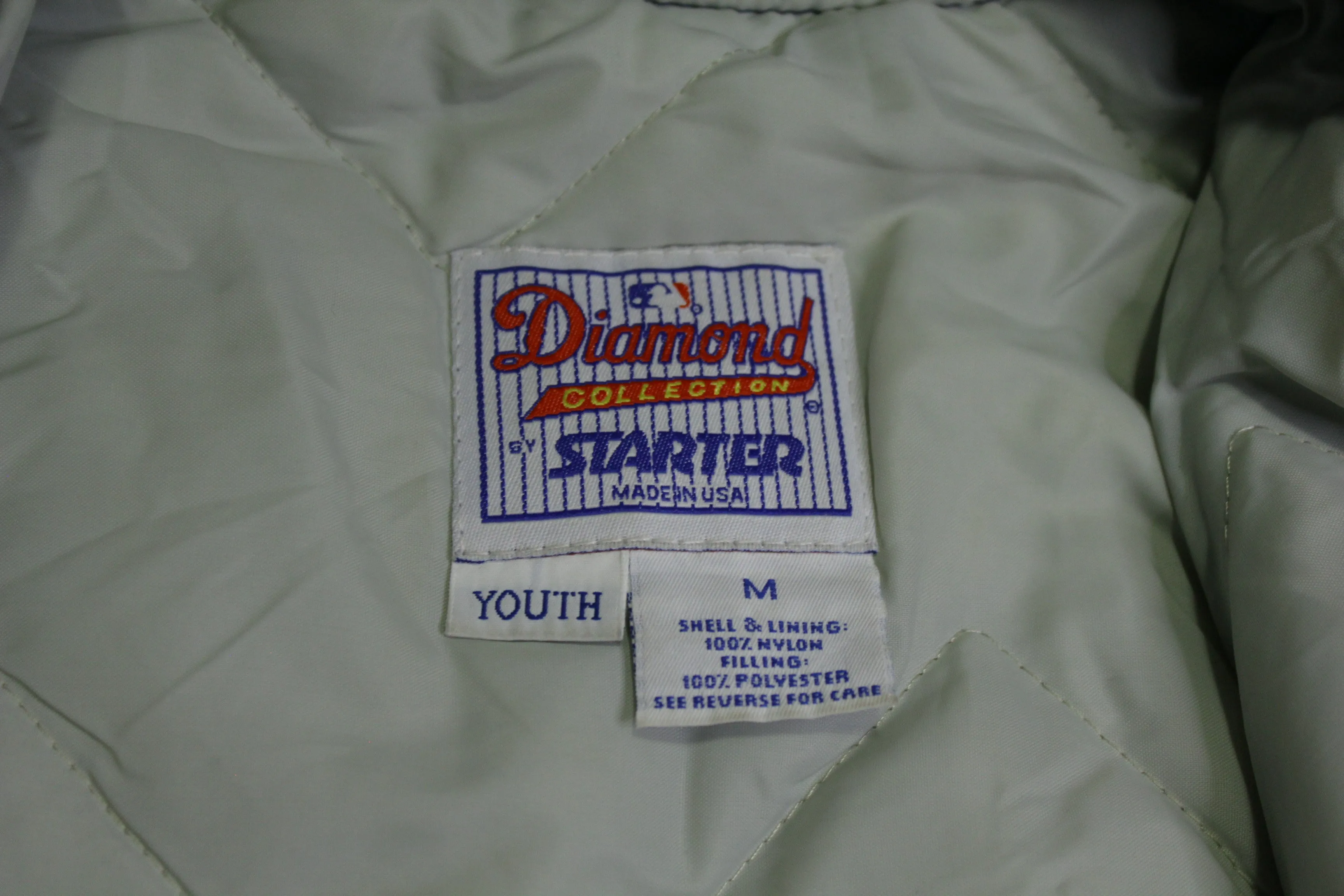 Seattle Mariners Vintage Diamond Collection Made in USA 90's Big Patch Starter Jacket