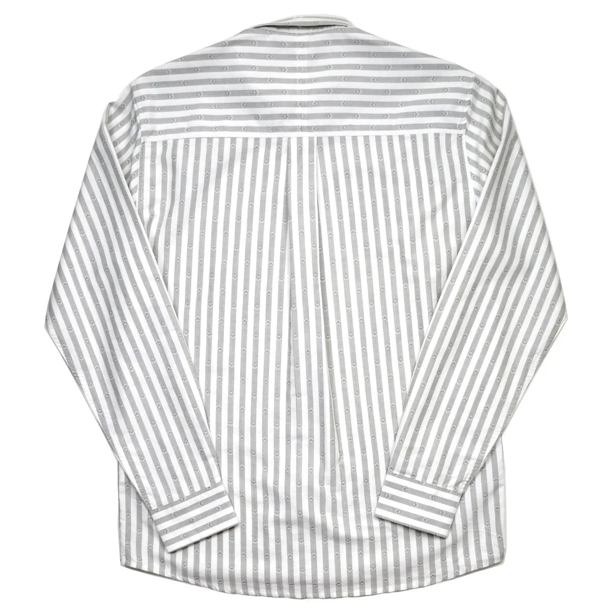 Soulland - Goldsmith Button-down Shirt - White / Green Stripes