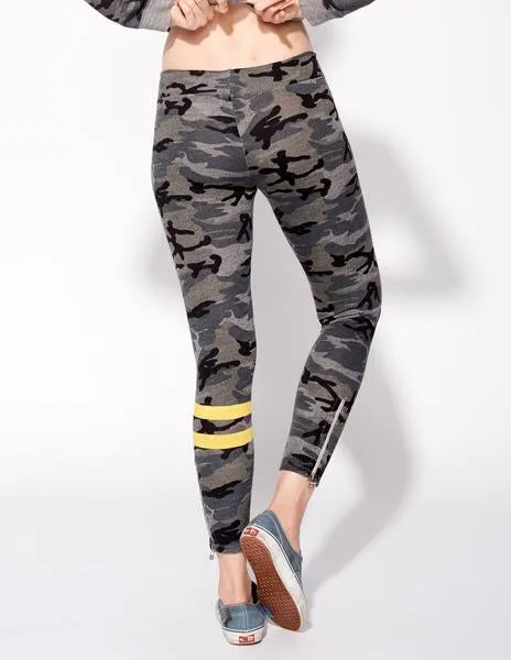 Sundry Stripes Camo Yoga Pant