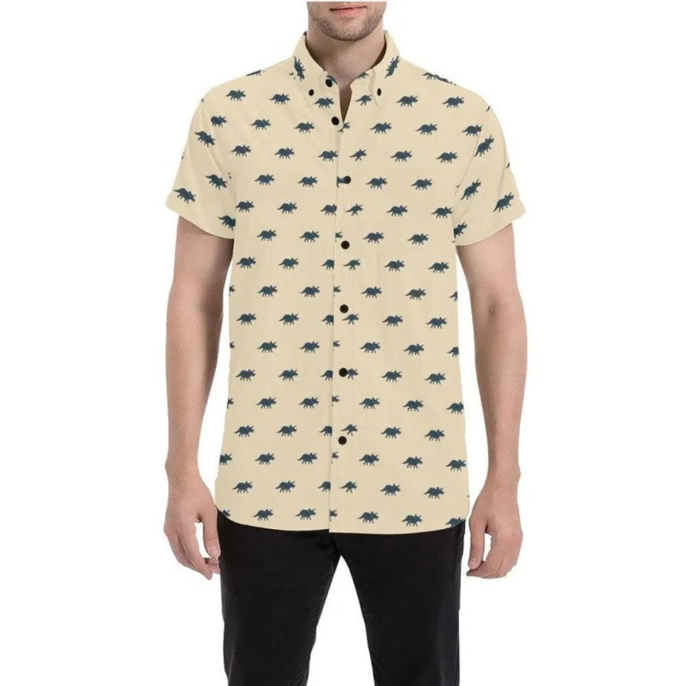 Triceratops Men's Short Sleeve Shirt