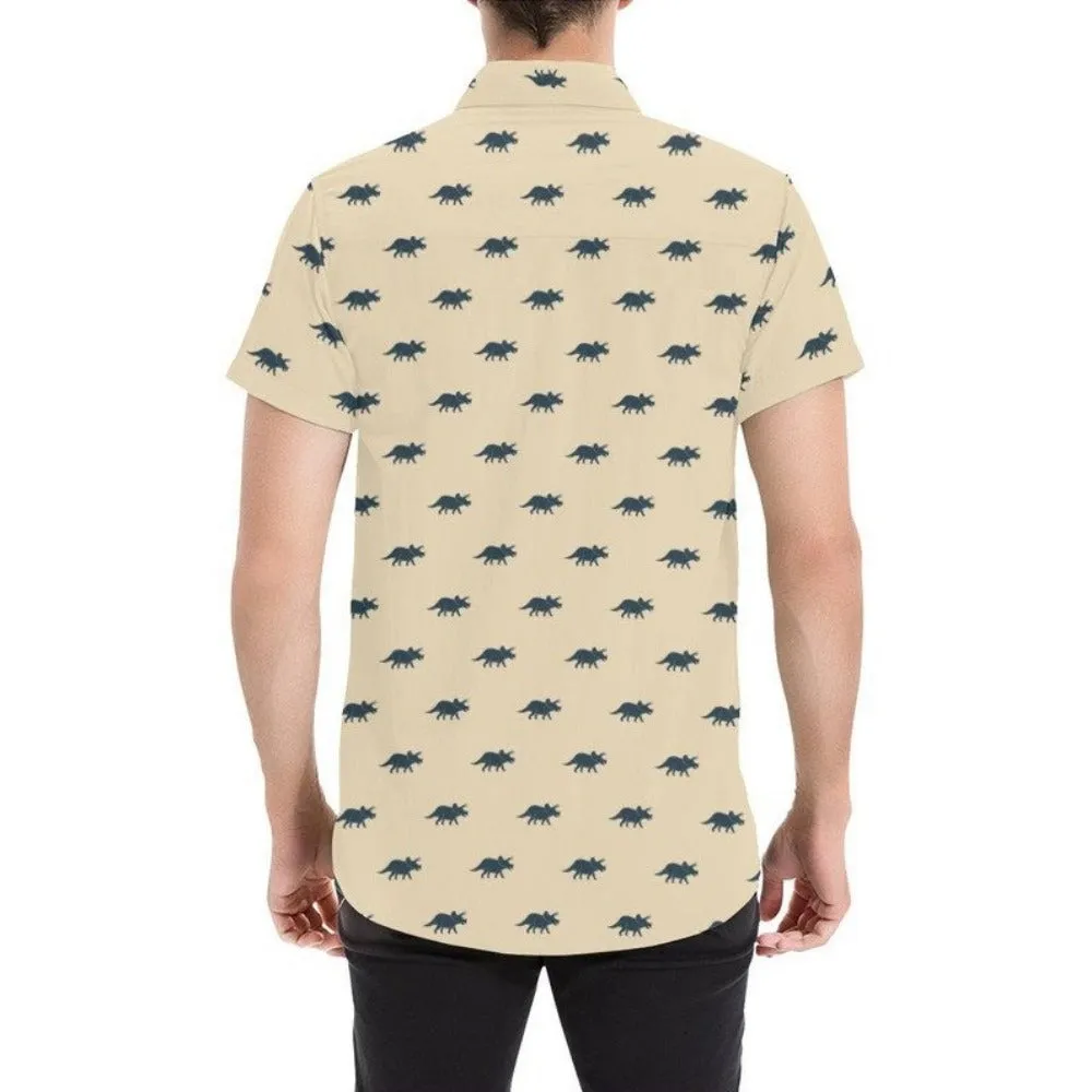 Triceratops Men's Short Sleeve Shirt