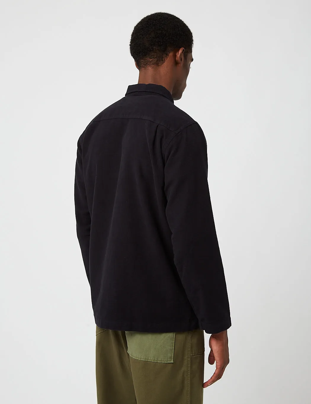 Universal Works Dockside Jacket (Lightweight Moleskin) - Dark Navy Blue