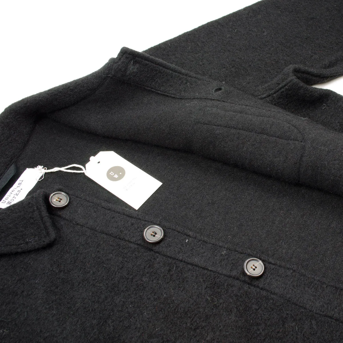 Universal Works - Field Jacket Wool Fleece - Black