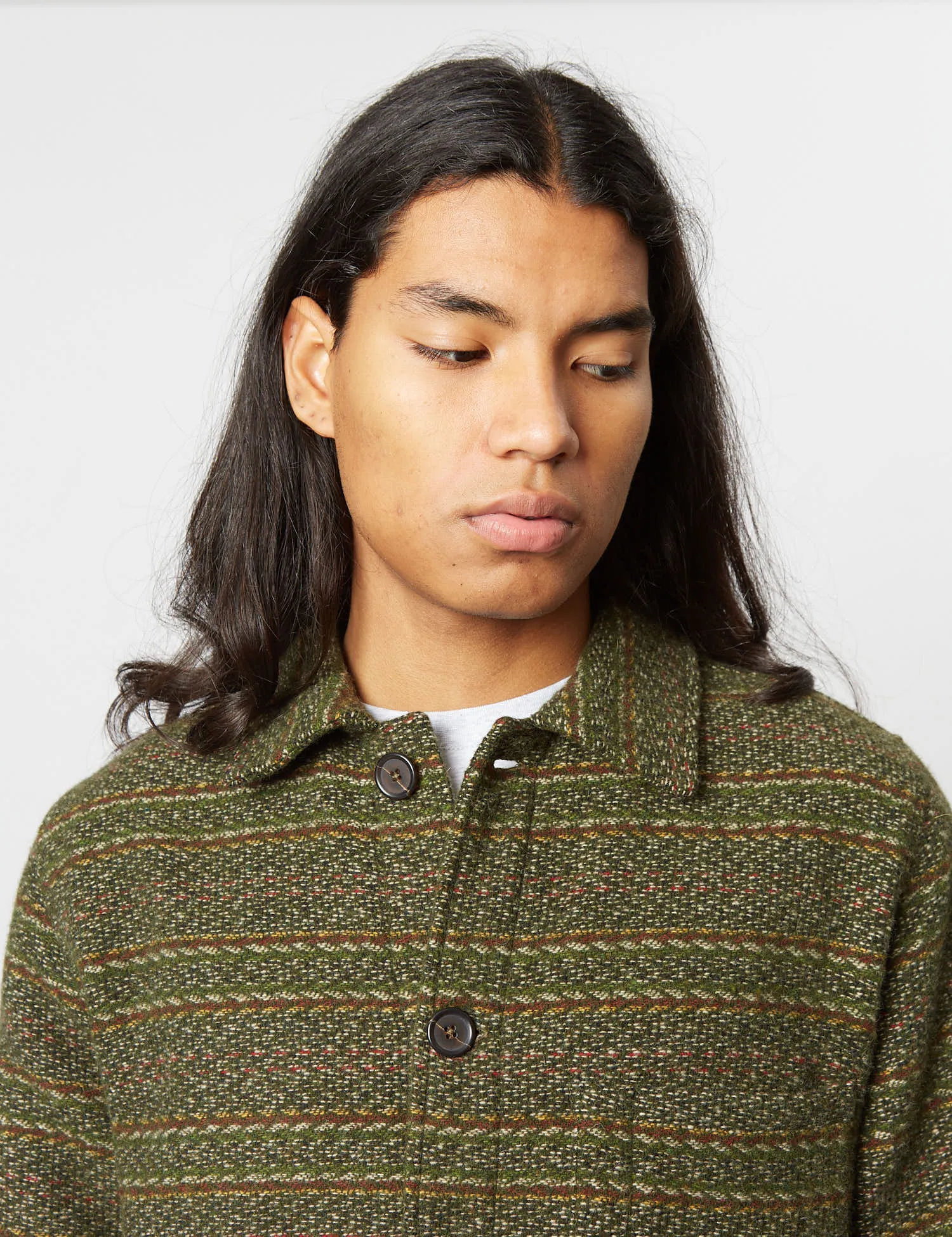 Universal Works Field Jacket (Wool) - Olive Green