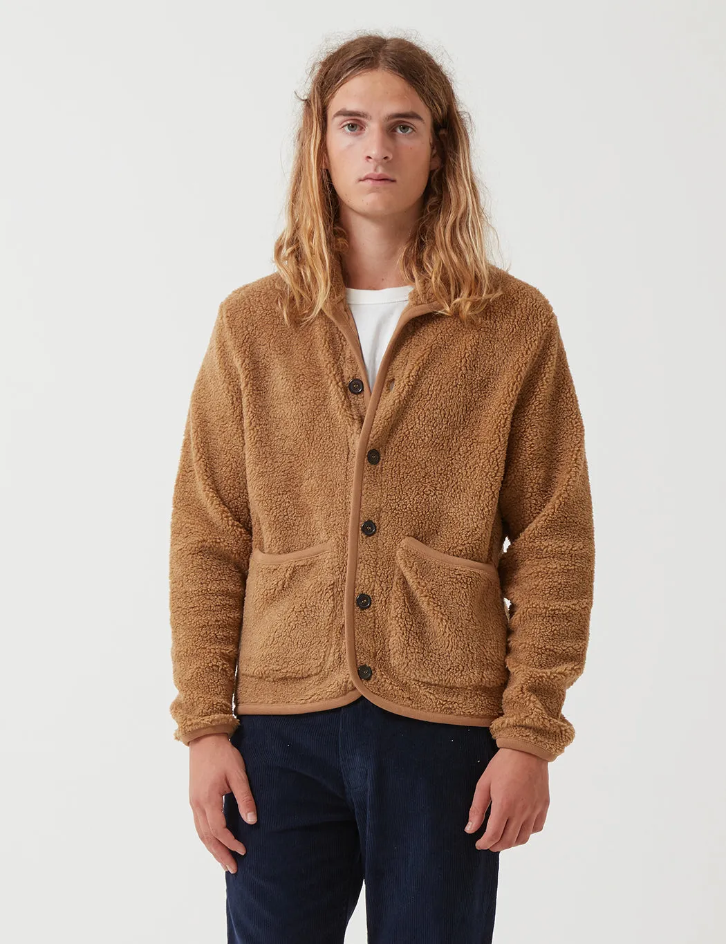 Universal Works Lancaster Jacket (Fleece) - Sand