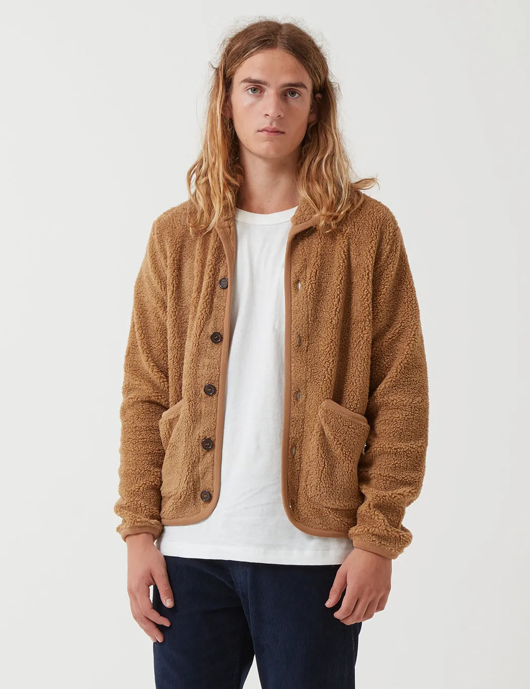 Universal Works Lancaster Jacket (Fleece) - Sand