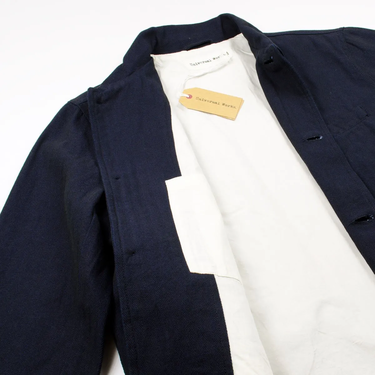 Universal Works - Warmus Jacket Denim Herringbone - Indigo