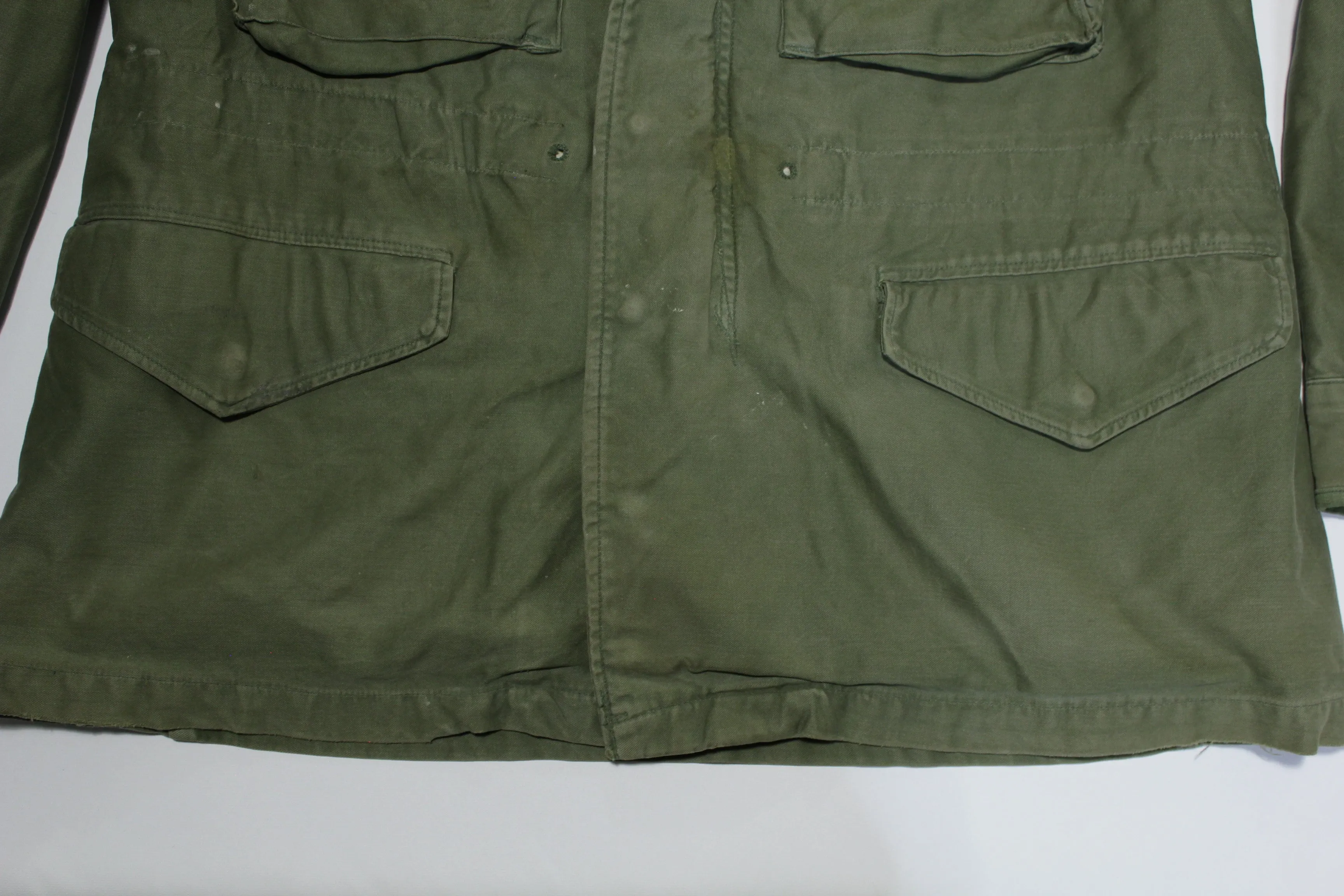 US Army Vintage 1960's Vietnam M-51 M-1951 Field Jacket w/ Liner, OG107