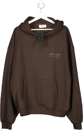 Vanquish Brown Coffee Signature Collection Pullover Hoodie UK XL