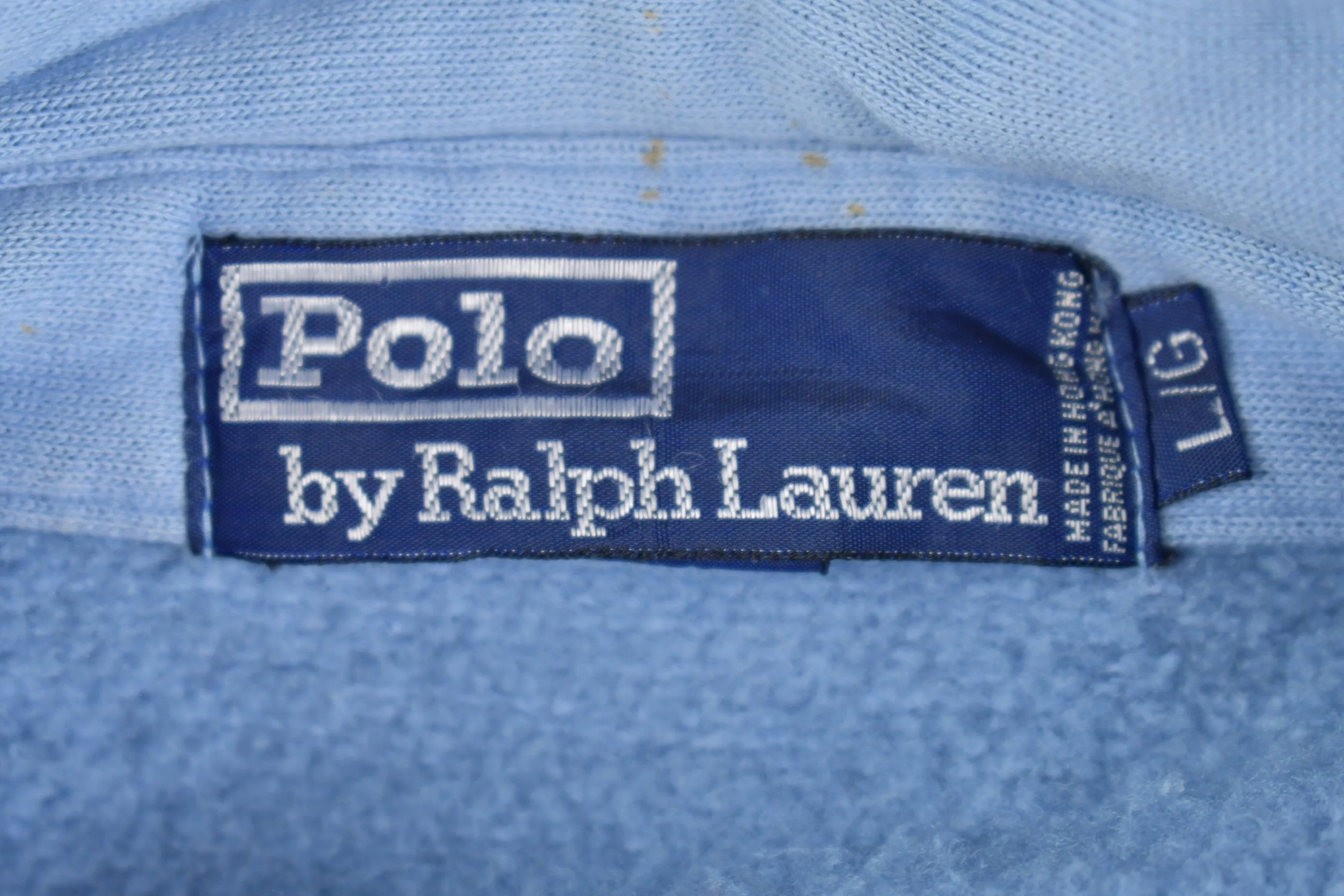 Vintage 1990s Polo Ralph Lauren Zip Up Hoodie / Removable Hood / 90s Polo / Vintage Sweater / Blue Zip Up / Full Zip Up Hoodie