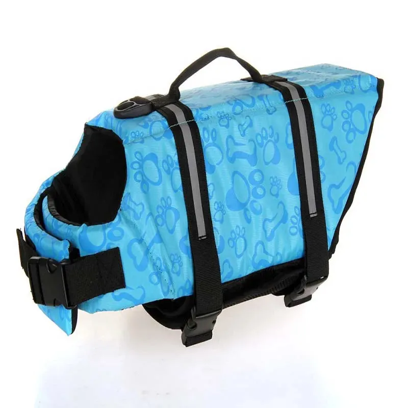 XXS-XXL Dog Life Vest Summer Printed Pet Life Jacket Dog Safety Clothes Dogs Swimwear Pets Safety Swimming Suit Summer