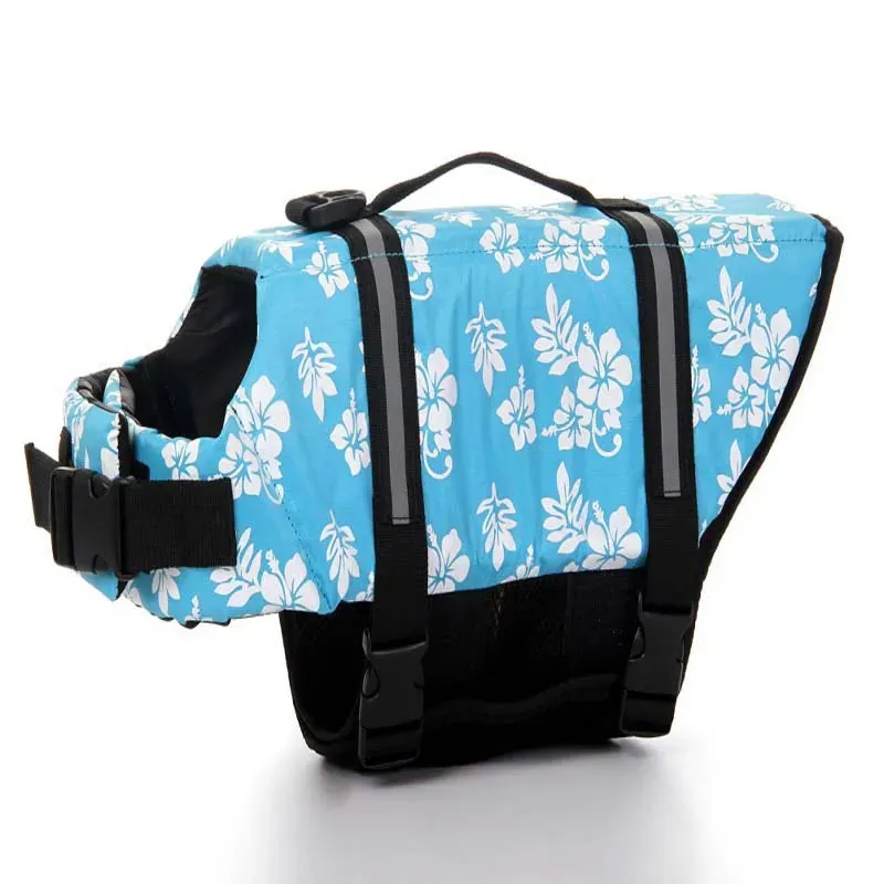 XXS-XXL Dog Life Vest Summer Printed Pet Life Jacket Dog Safety Clothes Dogs Swimwear Pets Safety Swimming Suit Summer